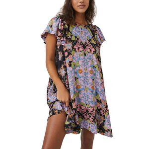 Free People Yara Printed Mini Dress Twilight Combo, Small, Never Worn